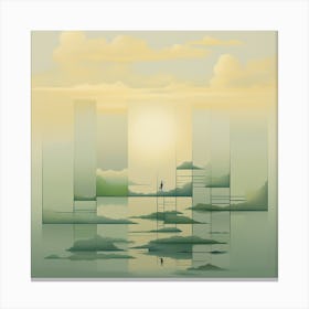 Abstract Landscape Painting Canvas Print