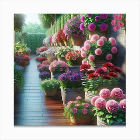 Flower Garden Canvas Print