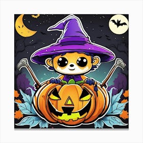 Halloween Witch 6 Canvas Print