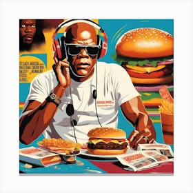 King Of Burgers Canvas Print