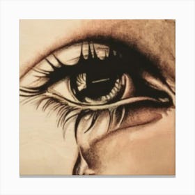 Crying Eye Canvas Print