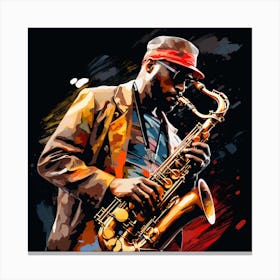 Jazz Musician 24 Canvas Print