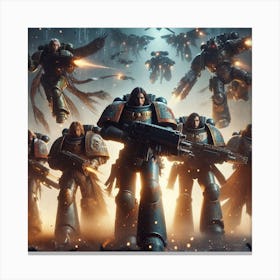 Space Marines 6 Canvas Print