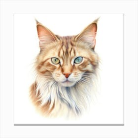 Mandalay Cat Portrait 2 Canvas Print