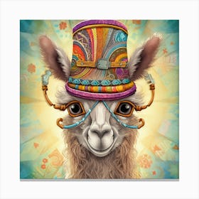 Llama With Glasses 2 Stampe su tela