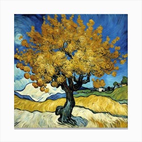 Mulberry Tree, c.1889 Vincent van Gogh 3 Canvas Print