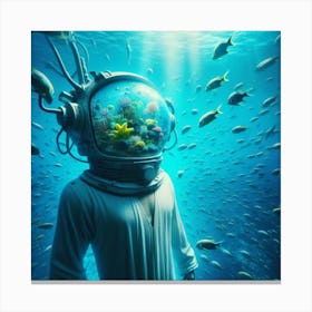 Underwater Man 1 Canvas Print