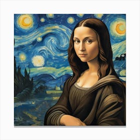 Mona Lisa Painting Canvas Print