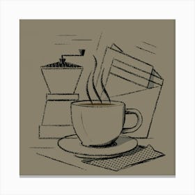 Coffee And Mail Canvas Print