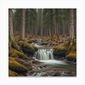 Mossy Stream 1 Canvas Print