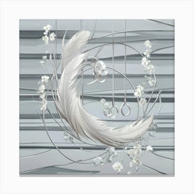 White Feathers 6 Canvas Print