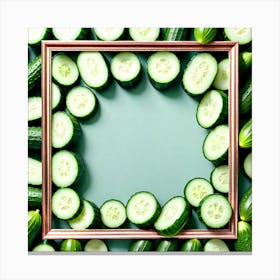 Cucumbers In A Frame 4 Canvas Print