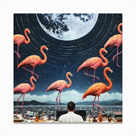 Flamingos 20 Canvas Print