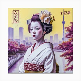 Geisha 4 Canvas Print