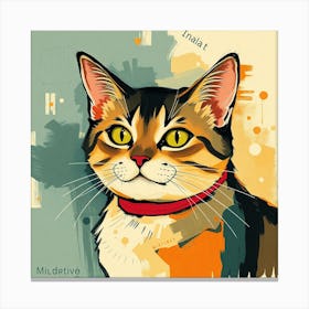 Cat Portrait Canvas Print