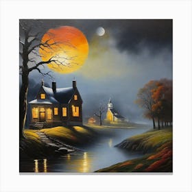 Eerie Night Canvas Print