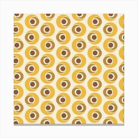 Brown Retro Pattern 03 Canvas Print