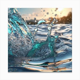 Water Splash 5 Canvas Print