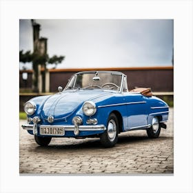 Blue Convertible Canvas Print