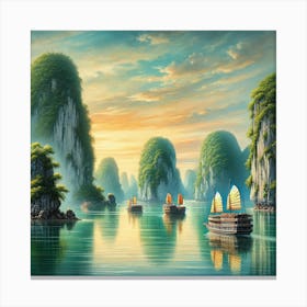 Ha long Bay Viet Nam Canvas Print