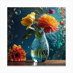 Flowers In A Vase 42 Canvas Print