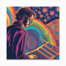 Psychedelic Man Canvas Print