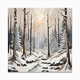 Winter Forest Canvas Print