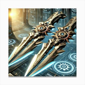 New Dual Solar Blades Converted Canvas Print