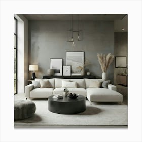 Modern Living Room 124 Canvas Print