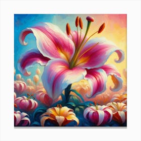 Lily Painting Canvas Print