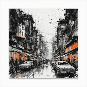 Hong Kong Street Canvas Print