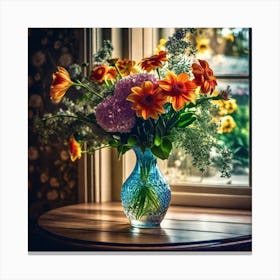 Flowers In A Vase 23 Canvas Print