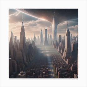 Alien City 1 Canvas Print