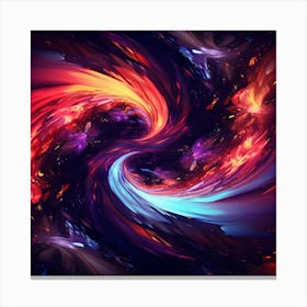 Abstract Fractal Swirl Canvas Print