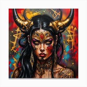 Devilish Canvas Print