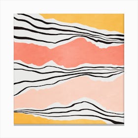 Modern Irregular Stripes 1 Canvas Print
