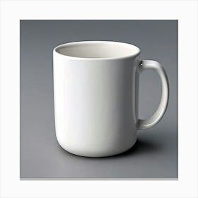 Mock Up Mug Blank Plain Ceramic Customizable Unadorned Empty Clean Simple Minimalist Mo (9) Canvas Print