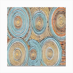 Abstract Circles 1 Canvas Print