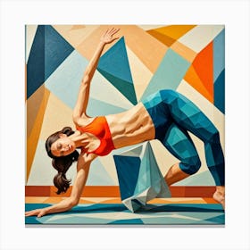 Pose Cubism Style Canvas Print