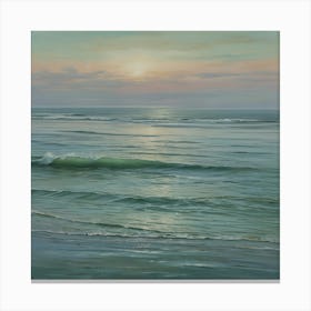 Sunset At The Beach 11 Canvas Print