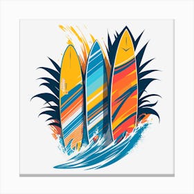 Summer Surfing Collection Canvas Print