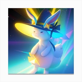 Rabbit In A Hat Canvas Print