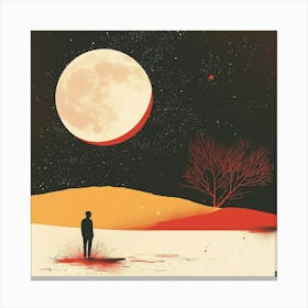 Moon In The Sky Canvas Print