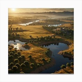 Sunset In The Countryside 2 Canvas Print