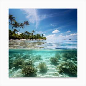 Underwater Coral Reef Canvas Print