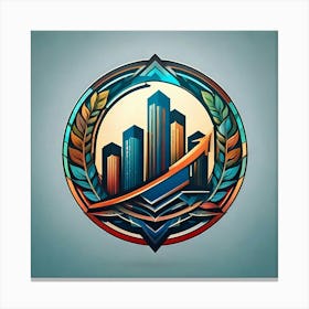 Firefly Modern Finance Logo Representing Wealth And Growth 54508 Canvas Print