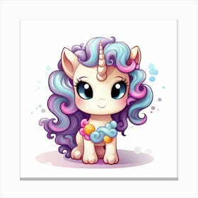 Cute Unicorn 678 Canvas Print