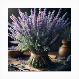 Lavender Bouquet Canvas Print