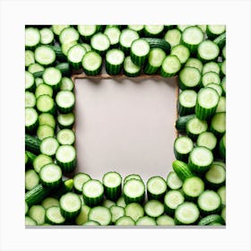 Frame Of Cucumbers 6 Canvas Print