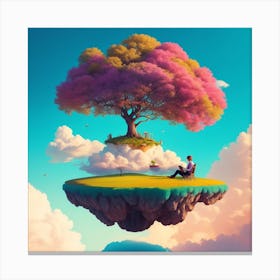 Tree In The Sky Canvas Print